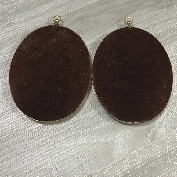 🖤Vtg 1960s Dried flowers frame wall decor set - Picture 8 of 14